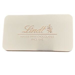 Lindt Gold Color Metal Tin. EMPTY TIN.